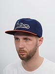 Бейсболка STETSON арт. 7790108 BASEBALL CAP RETRO SCRIPT (синий / оранжевый)